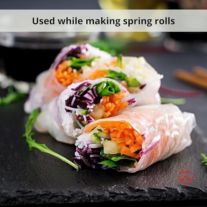 TANISA Organic Brown Rice Paper Wrapper, Healthy Gluten Free Spring Roll Rice Paper Wrappers Fresh Rolls