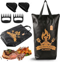 Allinside BBQ Blanket for Resting Meat - Extra Large Insulated Meat Resting Bag with 2 Meat Shredder Claws, 2 Silicone Heat-Resistant Gloves, Greeting Card & Lanyard | Reusable Grilling Accessory