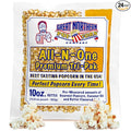 10oz Popcorn Machine Popcorn Packets - All-in-One Movie Theater Style Popcorn Kernels, Salt, and Oil Packs by Great Northern Popcorn (24 Case)