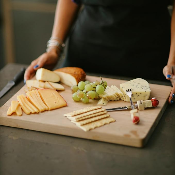 Pennsylvania Woodworks Walnut Wood Cutting Board with Juice Well, 17 x 14 inches, Made with premium US Walnut wood in the USA
