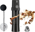 Burr Coffee Grinder Electric and Manual 2 in 1, Manual burr coffee grinder with 40mm Burr, Compact Portable Coffee Grinder for Espresso Coffee, French Press, Home, Travel, Camping (Black)