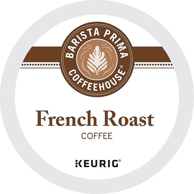 Barista Prima Coffeehouse, French Roast Keurig Single Serve K-Cup Pods, 96 Count