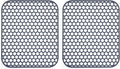 Bestjing 2 Pack 13.7"x 11.7" Silicone Kitchen Sink Protector Mat - Kitchen Grid Accessory, Non-Slip Heat Resistant Sink Grid Dry Mat for Bottom of Porcelain Stainless Steel, Dishwasher Safe