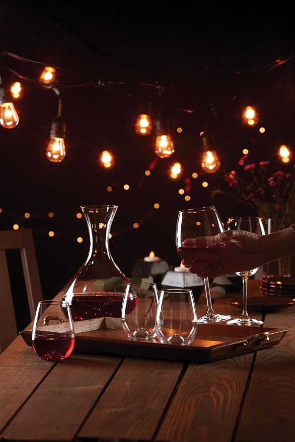 Lenox Tuscany Classics Stemless Glass Set, Buy 4 Get 6, 2.6 LB, Clear