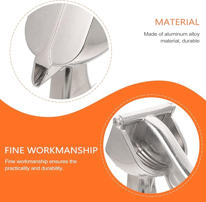 Hand Press Fruit Juicer Portable Juicer Machine Cold Press Orange Lemon Squeezer Safe Sturdy Aluminum Alloy