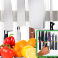 HMmagnets Premium 10 Inch Stainless Steel Magnetic Knife Holder For Wall - Professional Magnetic Knife Strip - Space-Saving Knife Rack/Knife Bar With Powerful Magnetic Pull Force (Upgraded Version)