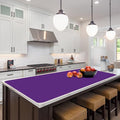 Quality Silicone Table Mat 47x24 Inch - High Heat Resistant (Lab Tested 482°F), Non-Slip Oil-Resistant Surface for Baking & DIY | Waterproof & Easy Clean (Purple)