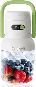 Portable Blender, Personal Blender for Smoothies & Shakes, Cordless, 33oz BPA-Free Vessel, 18000RPM Motor, Leakproof Lid with Sip Spout, USB-C Rechargeable, Easy-to-Clean Parts (Green)