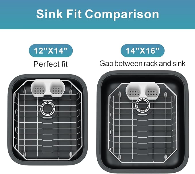 GSlife Small in Sink Dish Drying Rack - Stainless Steel Compact Dish Drainer for RV Kitchen Apartment Sink, Rust Resistant Inside Sink Rack, 1–2 Person Households, 11.6" W x 13.4" L, Silver