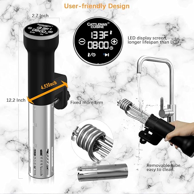 Sous Vide Machines Wi-Fi & Immersion Deep Fryer with Basket