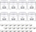 Treela 40 Pieces Ceramic Butter Warmers Set Included Butter Warmers Melter and 32 Tealight Candles for Chocolate Cheese Fondue Crab Lobster Microwave Oven Safe