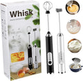 Cabilock Rechargeable Electric Milk Frother Handheld Whisk Speed Portable Foam Maker for Coffee Latte Matcha Egg Beater with USB Charging and Stable Standing Design