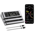 Wireless Smart Meat Thermometer, Dual-Sensor Probe, 500FT Remote, Dedicated App, Real-Time Temp for Oven/Grill - Rechargeable, Precise for Steak