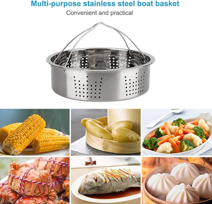 Accessories-Set-for-Insta-Pot, Accessory Compatible with Instant Pot 6 Qt 8 Quart, with Steamer Basket Cheesecake Pan Egg Steam Trivet Silicone Mold Mitts Tong
