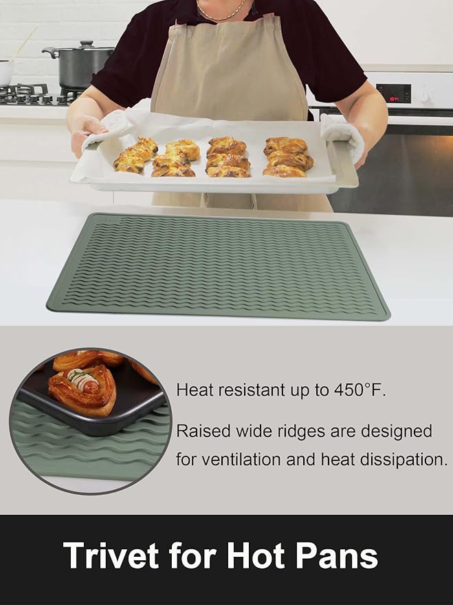 XiFEO Stove Top Covers for Electric Stove, Food Grade Heavy Duty Silicone Glass Stove Top Cover Protector, Induction Cooktop Protector, Heat Resistant Range Ceramic Stove Top Covers Mat, Oven Cover