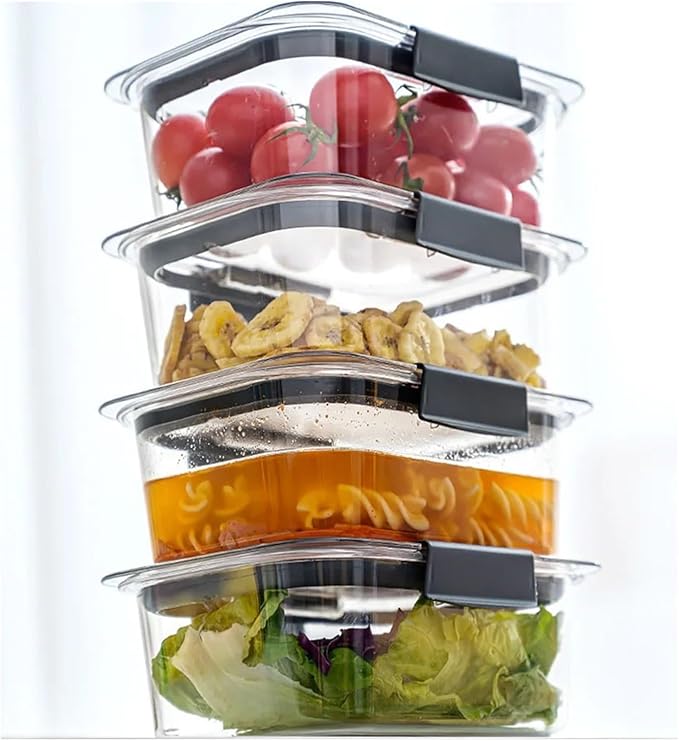 Food Storage Container Fresh BPA Free Food Storage Containers with Lids, Airtight, for Lunch, Meal Prep, and Leftovers(1100ml)