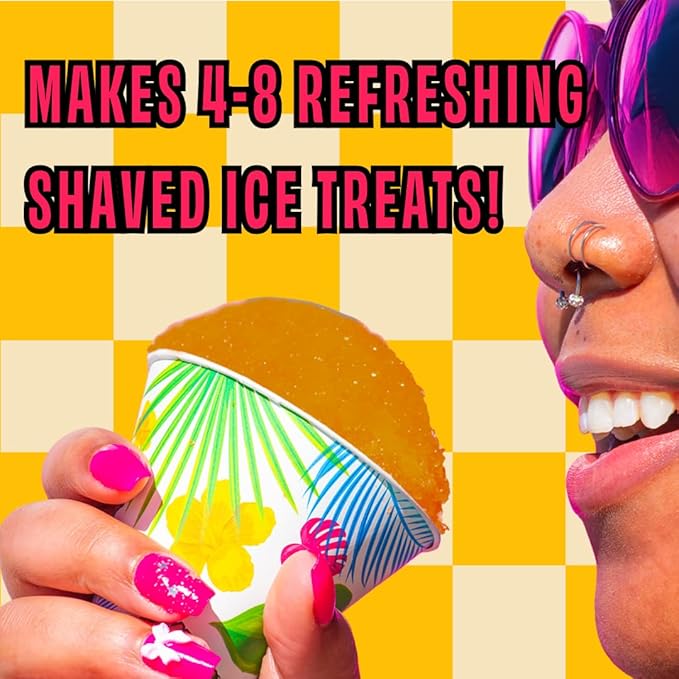 Hawaiian Shaved Ice Root Beer Syrup - Nut Soy Dairy Free - Flavor Fluffy & Crunchy Snow Cones - Shelf Stable - Makes 8 Servings - 16 ounces