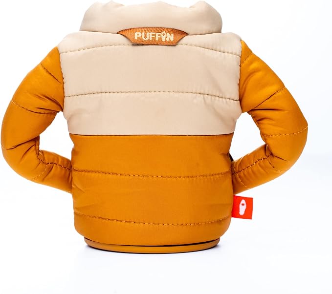 Puffin - The Puffy Beverage Jacket, Insulated Can Cooler (Honey Brown/Taco Tan)