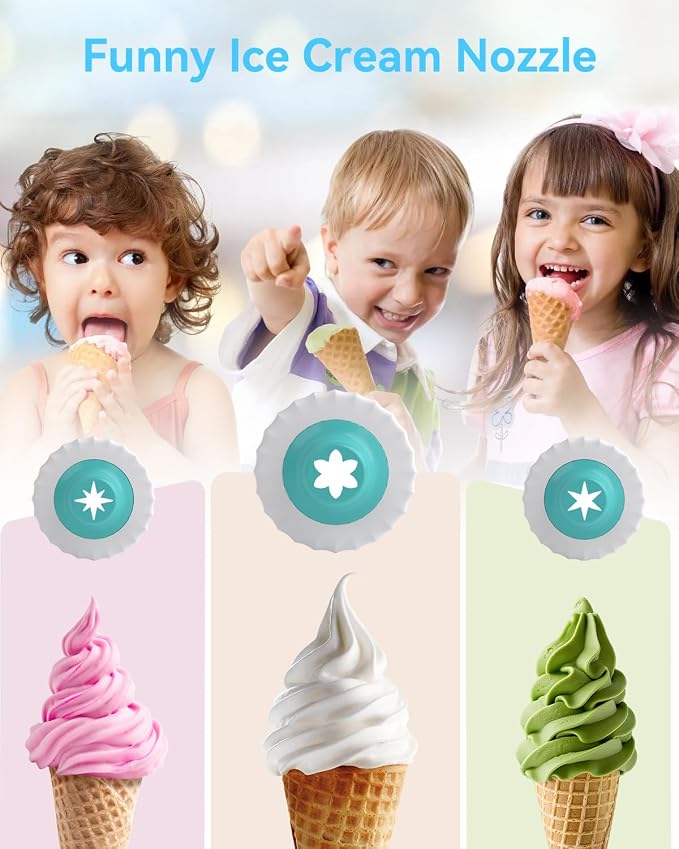 Creami Swirl Containers NC701 NC701C + Swirl Nozzle Compatible with Ninja Swirl CREAMi Ice Cream and Soft Serve Maker, Creami Swirl Pints, Food-grade, Dishwasher Safe, 4 Pack, XSK7PNTLD2