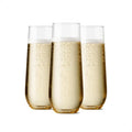 TOSSWARE POP 9oz Flute, Premium Quality, Recyclable, Unbreakable & Crystal Clear Plastic Champagne Glasses, Count of 48