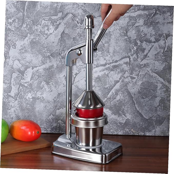 Stainless Steel Manual Citrus Juicer Machine Hand Press Cold Press Fruit Extractor