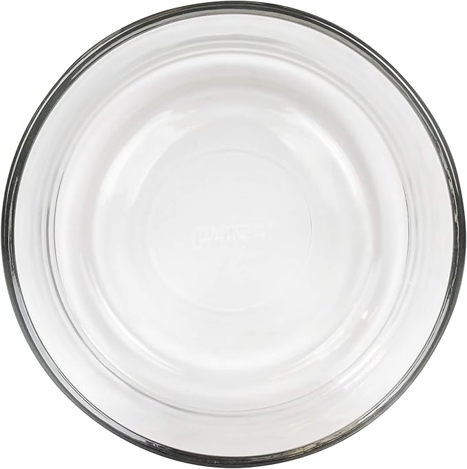 Pyrex 7201 4 Cup Glass Bowls & 7201-PC Pumpkin Orange Food Storage Replacement Lids (4-Pack) - Made in USA