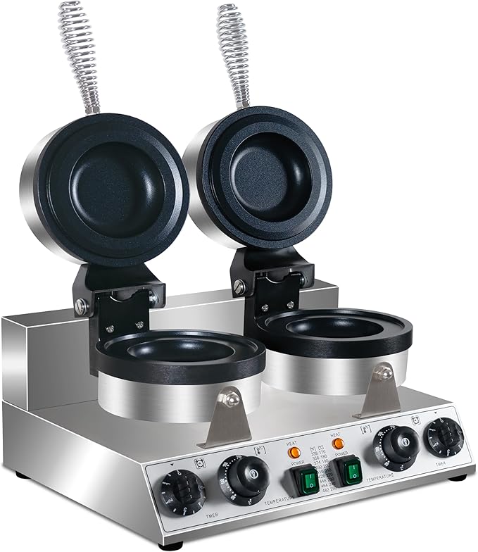 Ice Cream Burger Maker, double UFO Burger Maker, Ice Cream Filling Waffle Maker, Hamburger Waffle Maker Sandwich Press Non-stick Panini press waffle machine 2600W Gelato Panini Press machine