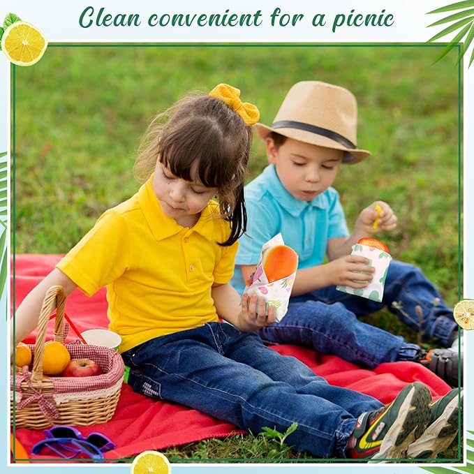 Reallnaive 300 Pcs Summer Theme Wax Paper Sheets 12 x 12 Inch Parchment Deli Tissue Paper Sandwich Wrapping Sheets Food Basket Liners for Kitchen Restaurant Baking Supplies, 6 Styles