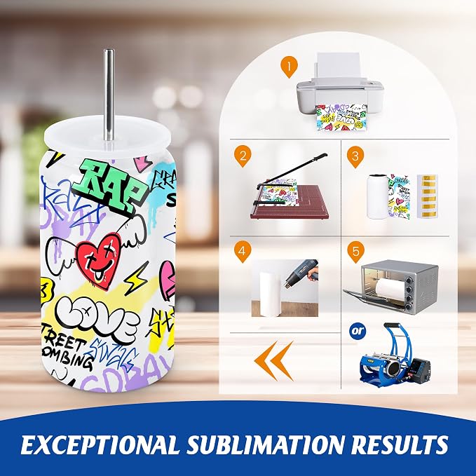 Joyclub Bundle of 8 Set Sublimation Tumblers Blanks and 20 Pack Sublimation Tote Bags