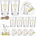 Pickmesh 25 Sets Honey Bee Baby Shower Shot Glasses for Guests Include Little Honey Is on The Way Acrylic Shot Glasses Bee Cards Bags for Gender Reveal Summer Party Favors Supplies