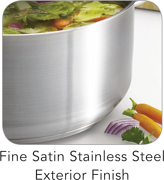 Tramontina Pro-Line Stainless Steel 9-Quart Dutch Oven Pot with Lid, NSF-Certified
