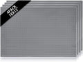4 Pcs Bar Mat for Countertop Bartending Gray Rubber Silicone Bar Mat for Home Bar Coffee Large Particle Non-Slip Mat for Kitchen