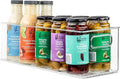 primebox Plastic Food Storage 1 Pack Clear Container Bin with Handles for Organizing Kitchen, Pantry, Refrigerator, Freezer, Pantry, Cabinet, Closet, Bathroom. 16”x6”x5”