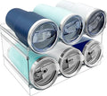 Spaclear 2 Pack Water Bottle Organizer, Stackable Kitchen Pantry Storage Shelf, Plastic Water Bottle Holder for Cabinet and Fridge Organization
