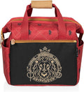 PICNIC TIME Harry Potter Gryffindor On The Go Lunch Cooler, Soft Cooler Lunch Box, Insulated Lunch Bag, (Black with Red Accents)