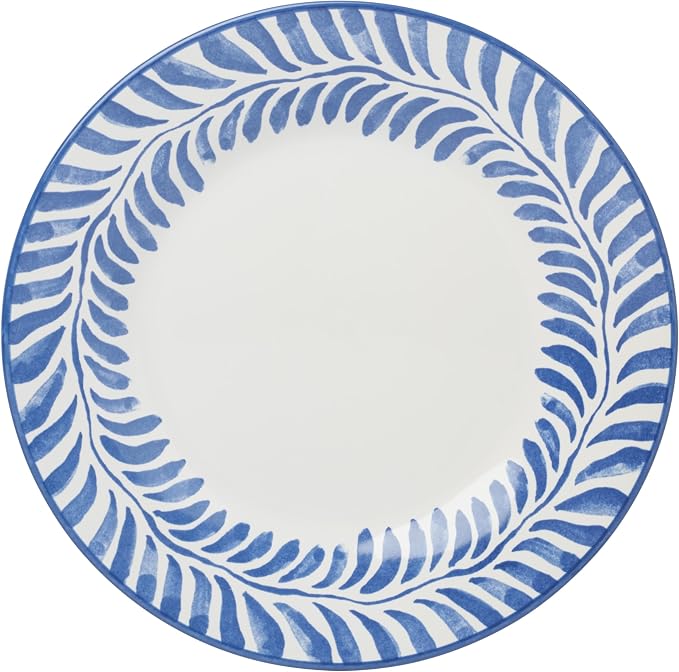 Oneida Dinnerware Set, Solear Blue 12-Piece Set, Service For 4, Stoneware Material, Dishwasher And Microwave Safe, Home And Kitchen, Kitchen And Dining, Dinner Plates And Bowls Sets (Blue, 12 Pieces)
