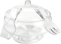 Prodyne AB-3-D Acrylic Salad Bowl & Servers, Clear