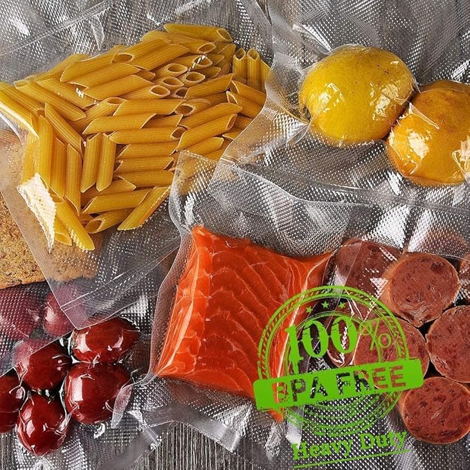 Vacuum Sealer Bags 3 Rolls 11"x16' Freezer Bags | Commercial Grade, BPA Free, Customized Size, Sous Vide Cooking, Puncture Prevention, Kitchen Essentials, Kitchen Gadgets