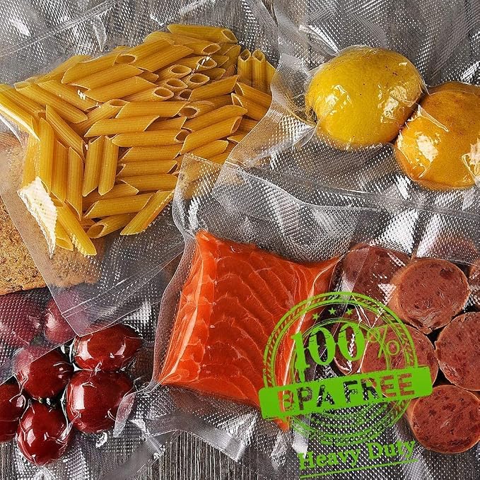 Vacuum Sealer Bags 3 Rolls 11"x20' Freezer Bags | Commercial Grade, BPA Free, Customized Size, Sous Vide Cooking, Puncture Prevention, Kitchen Essentials, Kitchen Gadgets