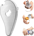 Uinxan Jar Bottle Can Opener for Seniors Arthritis Weak Hands-Easy Twist Off Small Caps (0.6"-2.7"), Pop Top & Pull Tab Seals,Patent Unique Portable Multifunction Gadget for Elderly/Women/Men (Silver)