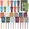 Shellwei 36 Pcs Employee Appreciation Gifts Bulk 24 oz Thank You Tumbler with Lid and Straw Mini Spiral Notebooks and Pens Appreciation Gifts for Team Employee Coworkers Teacher (Classic)