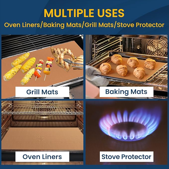 Silicone Oven Liners + Cut to Size SIlicone Baking Mat Roll
