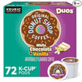 The Original Donut Shop Duos White Chocolate + Vanilla, Keurig Single Serve K-Cup pods, 72 Count