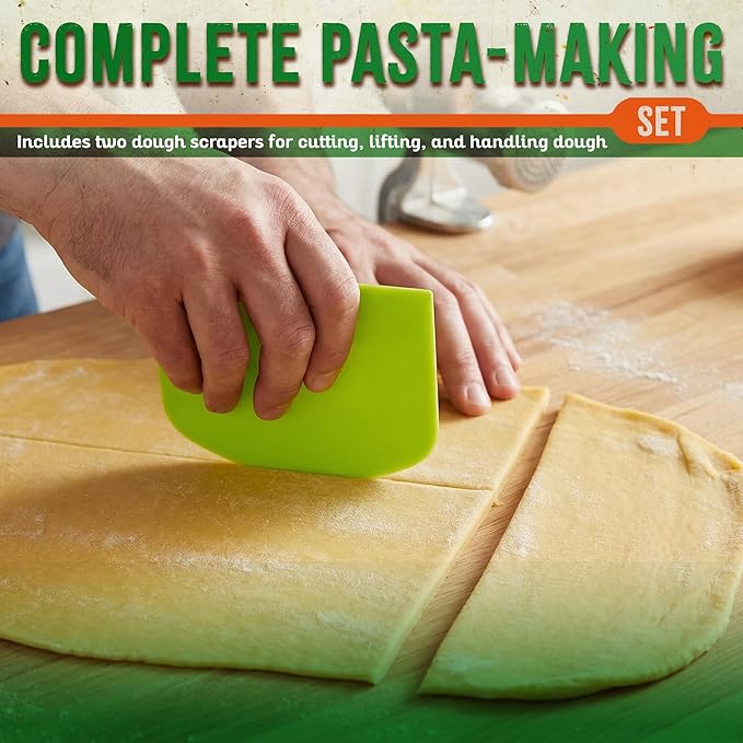 Cavatelli Pasta Maker Machine - Traditional Italian Cast Aluminum Body with Rollers, Clamp & Handle - Gnocchi & Shell Pasta Tool