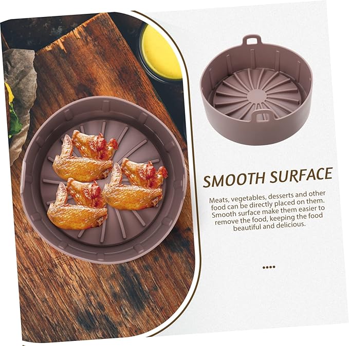 Silicone Air Fryer Liner Replacement for Basket Reusable Non-Stick Baking Tray for Air Fryers and Ovens Compatible