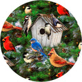Andreas Silicone Bird House 8" Non-Slip Trivet/Pot Holder – Cotton Fabric Encapsulated in Silicone – Heat Resistant to 600°F – Flexible, Dishwasher Safe – Made in The USA, TR-391