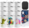 Joyclub 12 Pack Sublimation Tumblers Stainless Steel Insulated Bulk 12 oz Sublimation Tumbler Blanks with Lid and Straw, Ideal for DIY Gifts, Tea, Coffee