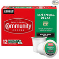 Community Coffee Cafe Special Decaf 12 Count Coffee Pods, Medium Dark Roast, Compatible with Keurig 2.0 K-Cup Brewers, 12 Count (Pack of 1)