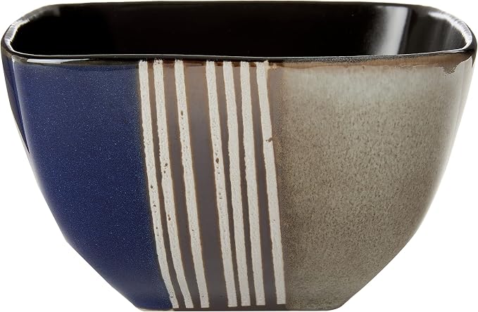 Elama 16 Piece Double Bowl Stoneware Dinnerware Set with Service for 4