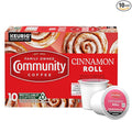 Community Coffee Cinnamon Roll Flavored 10 Count Keurig K-Cup Coffee Pods, Medium Roast, 10 Count (Pack of 1)